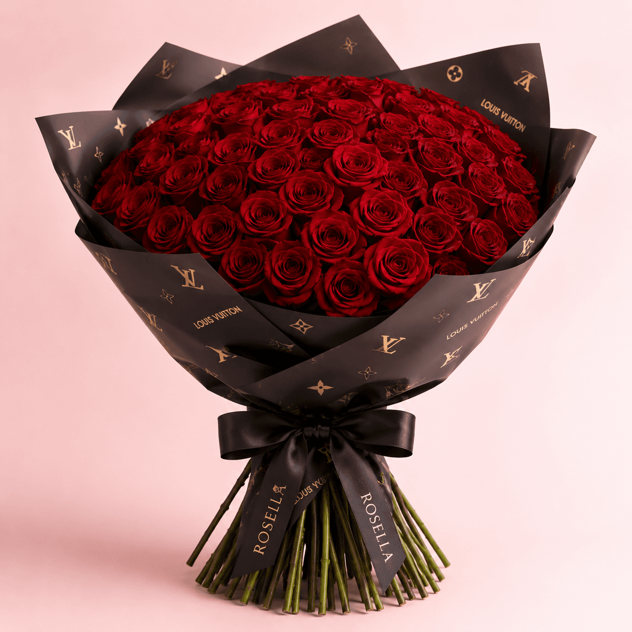 50 Rose Statement red rose bouquet with red roses by Rosella Flowers & Gifting in Polokwane