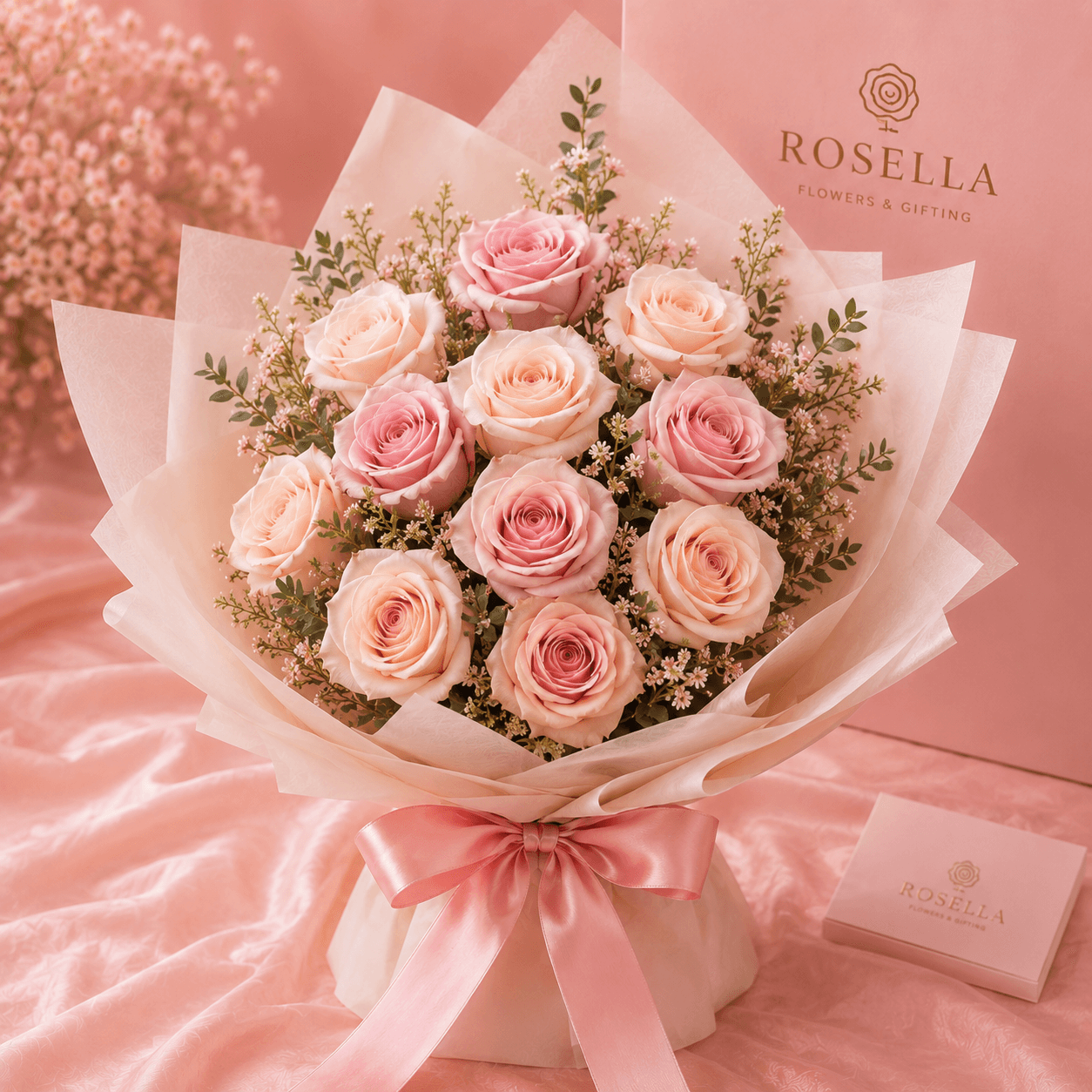 Peace Offering white rose bouquet with white roses by Rosella Flowers & Gifting in Polokwane
