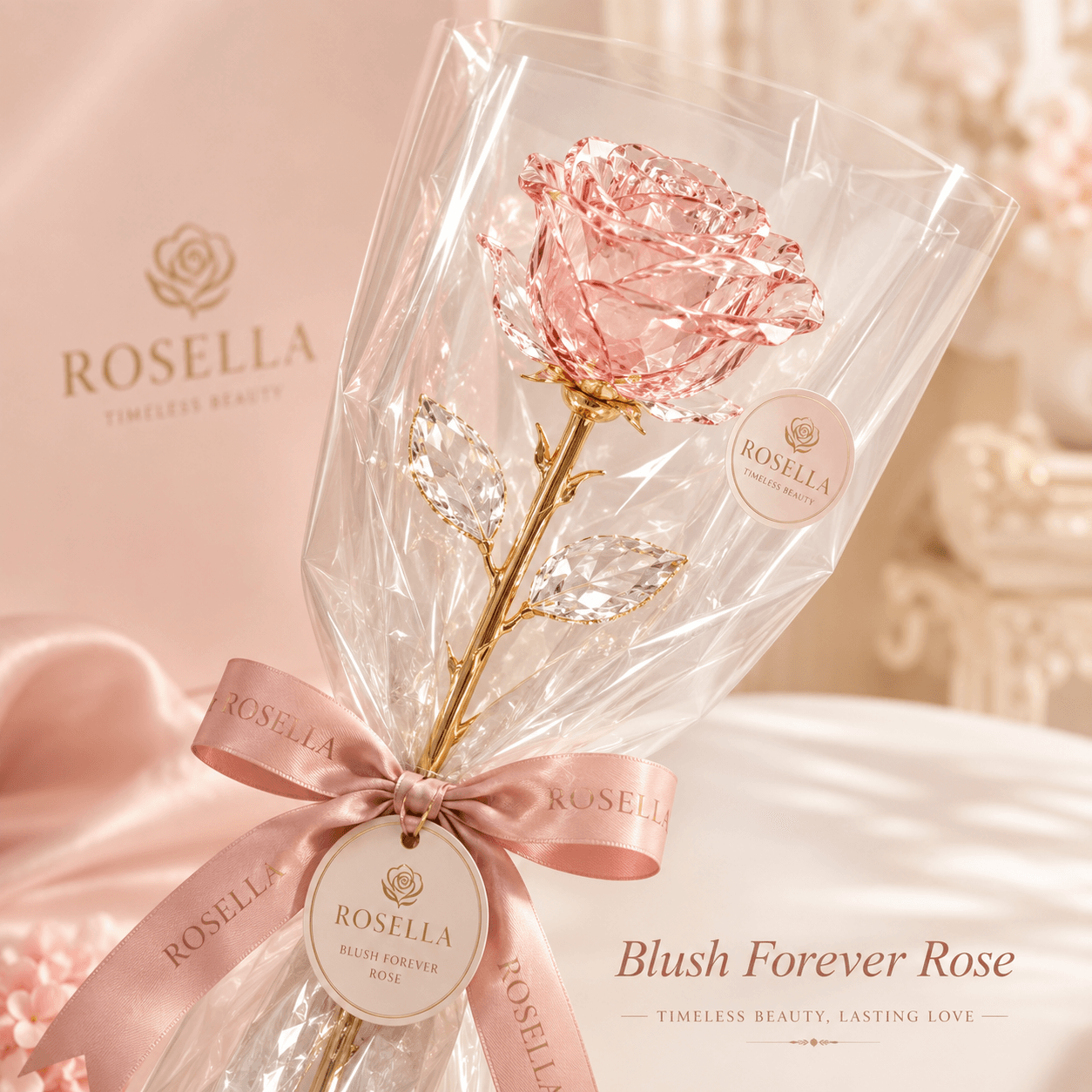 Blush Forever Rose forever rose keepsake with a preserved forever rose keepsake by Rosella Flowers & Gifting in Polokwane
