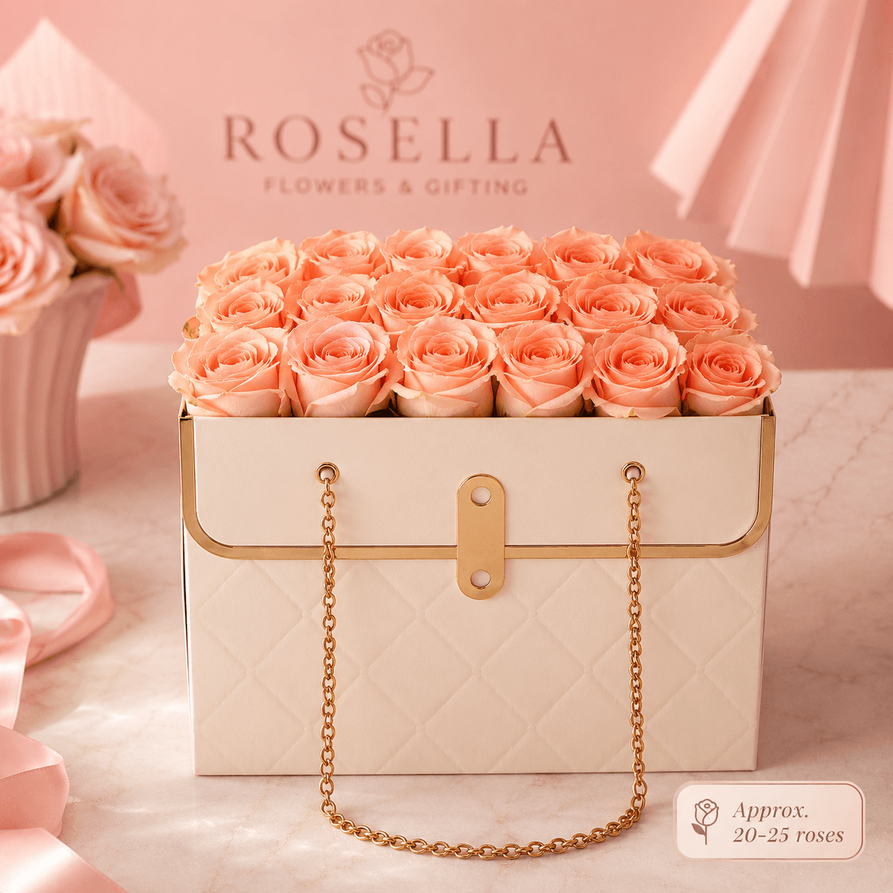 Mixed Rose Box rose gift box with mixed roses by Rosella Flowers & Gifting in Polokwane